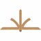 Ekena Millwork Redmond Smooth Timber Gable Bracket, Western Red Cedar, 60"W x 30"H x 3 1/2"D x 3 1/2"F, 12/12 Pitch GBW060X30X0404RED00SWR - alternate 1